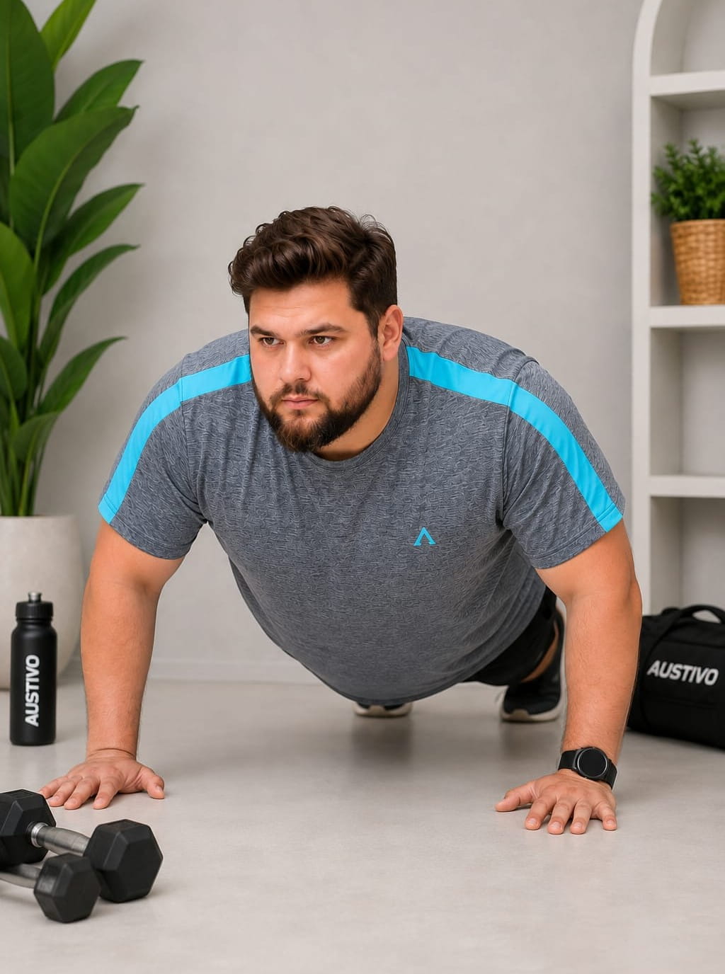 Austivo Men's Active Wear T-shirt