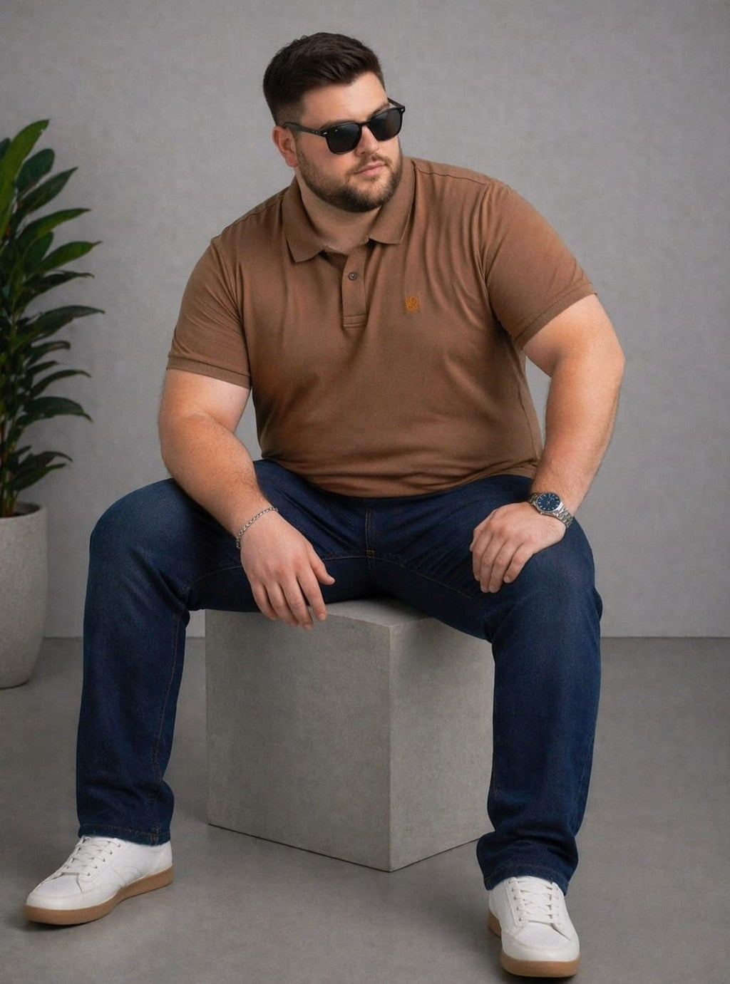 Austivo Men's  Polo Neck T-shirt