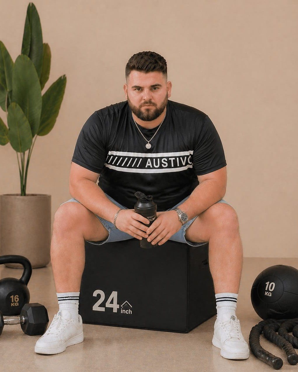 Austivo Men's Active Wear  T-shirt