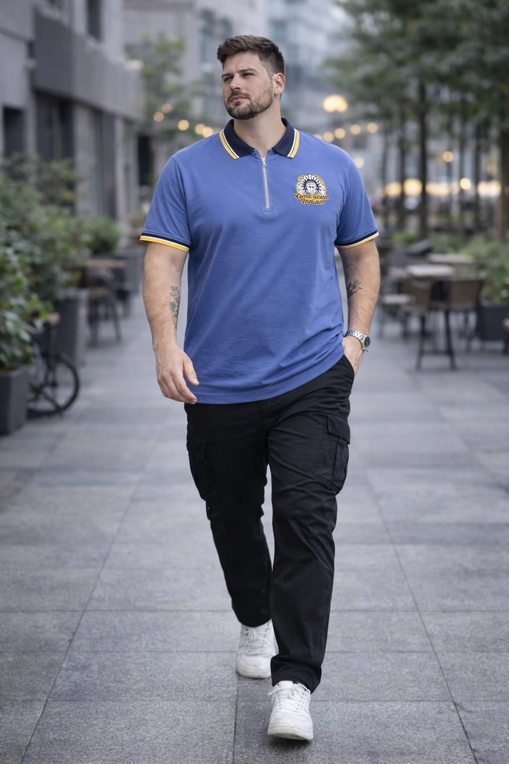 Austin Wood Solid Polo T-shirt