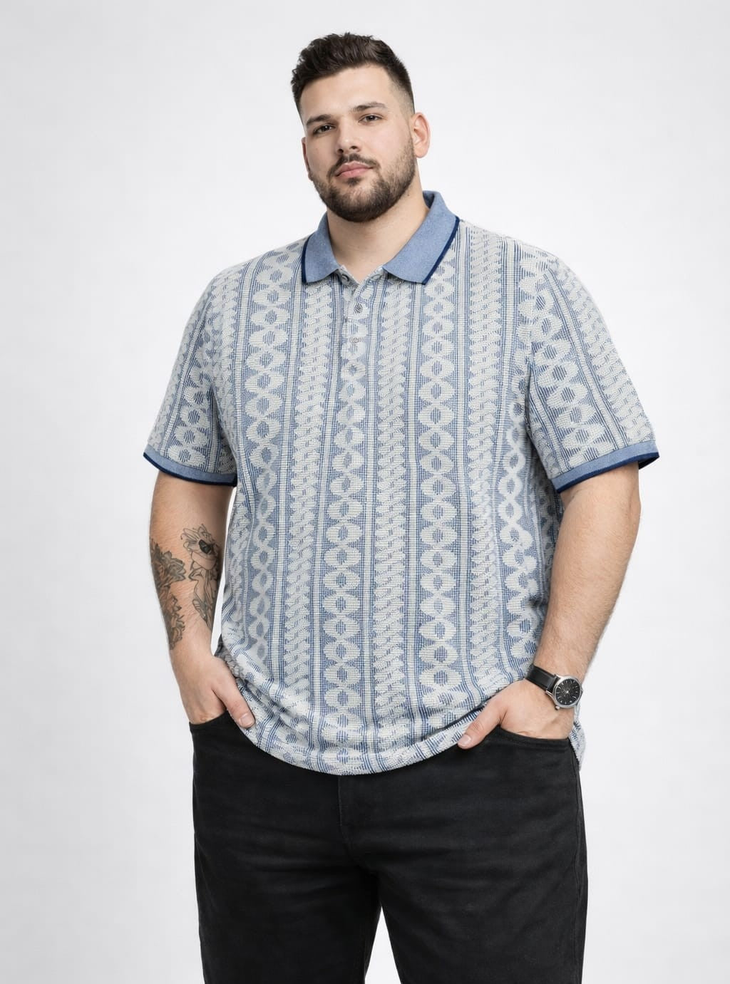 Austivo Men's  Polo Neck T-shirt