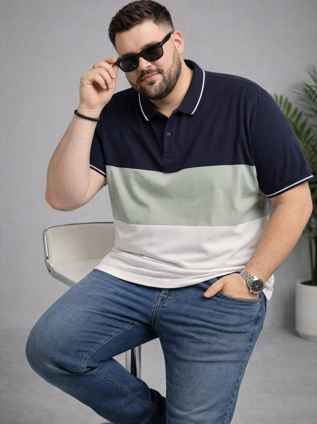 Austivo Men's  Polo Neck T-shirt
