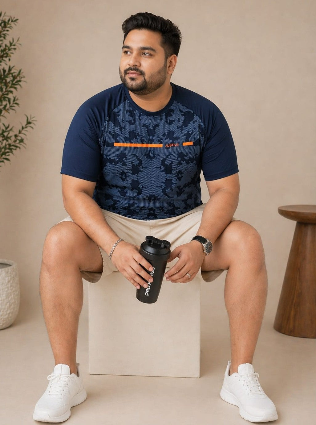 Austivo Men's Active Wear  T-shirt