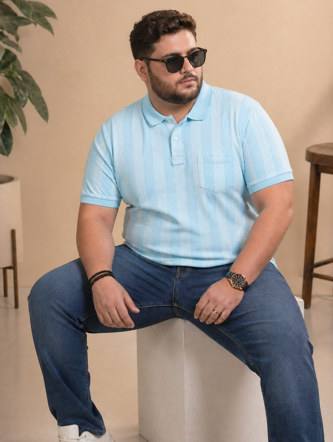 Austivo Men's  Polo Neck T-shirt