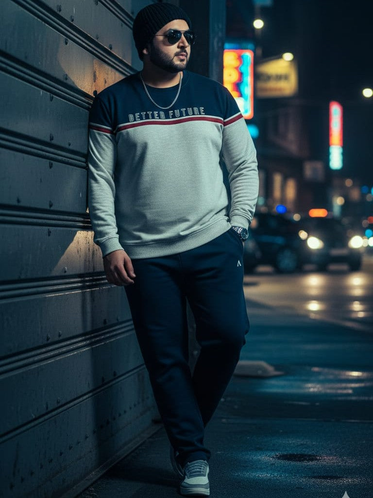 Austivo Plus Size Men's Co-ord Set