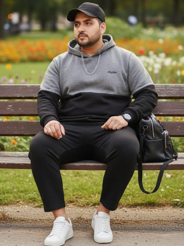 Austivo Plus Size Men's Co-ord Set