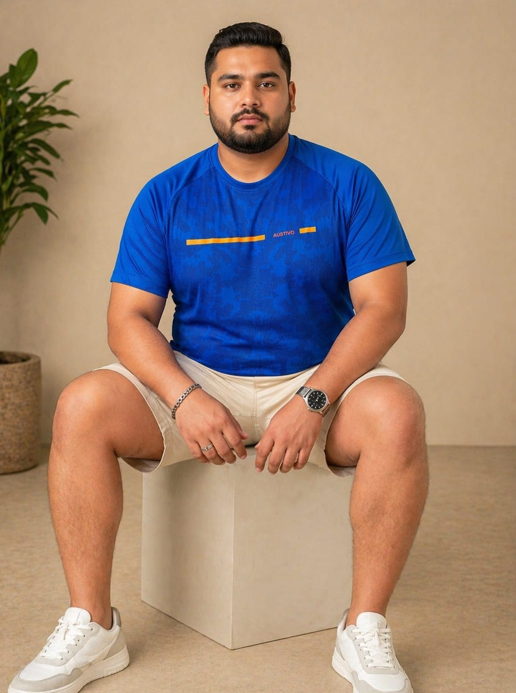 Austivo Men's Active Wear  T-shirt