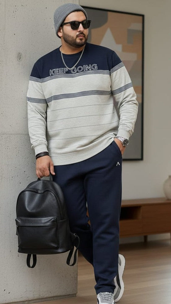 Austivo Plus Size Men's Co-ord Set