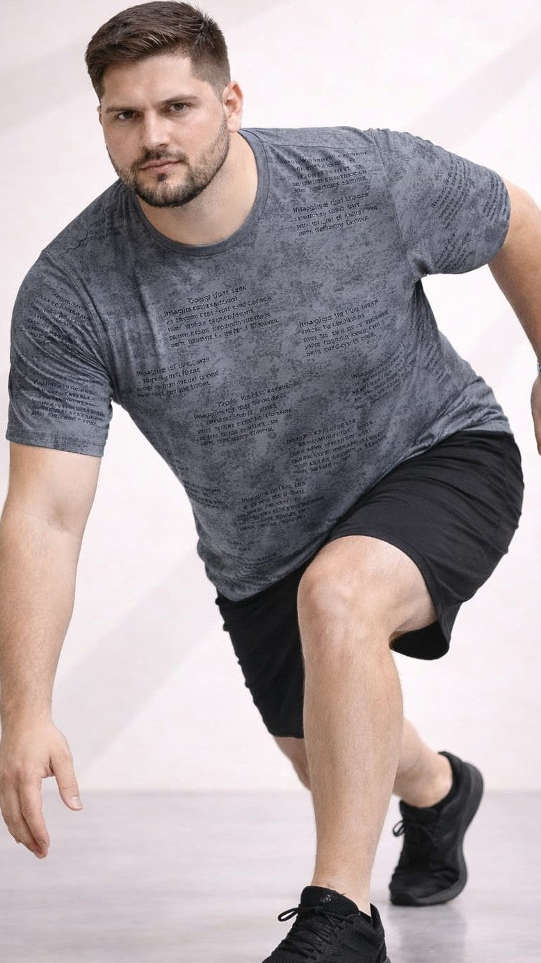 Austivo Men Round Neck Multicolor T-Shirt