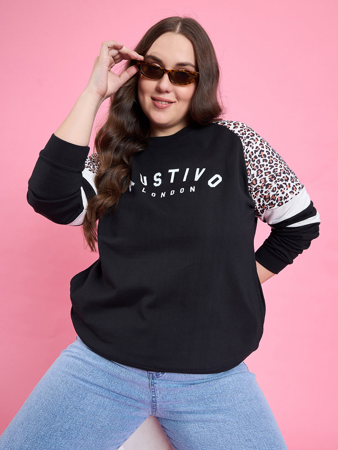 Austivo Women Solid Sweatshirt