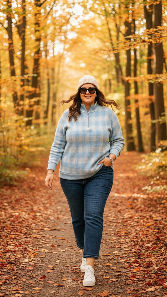 Austivo Women Colour Block High Neck Cardigan