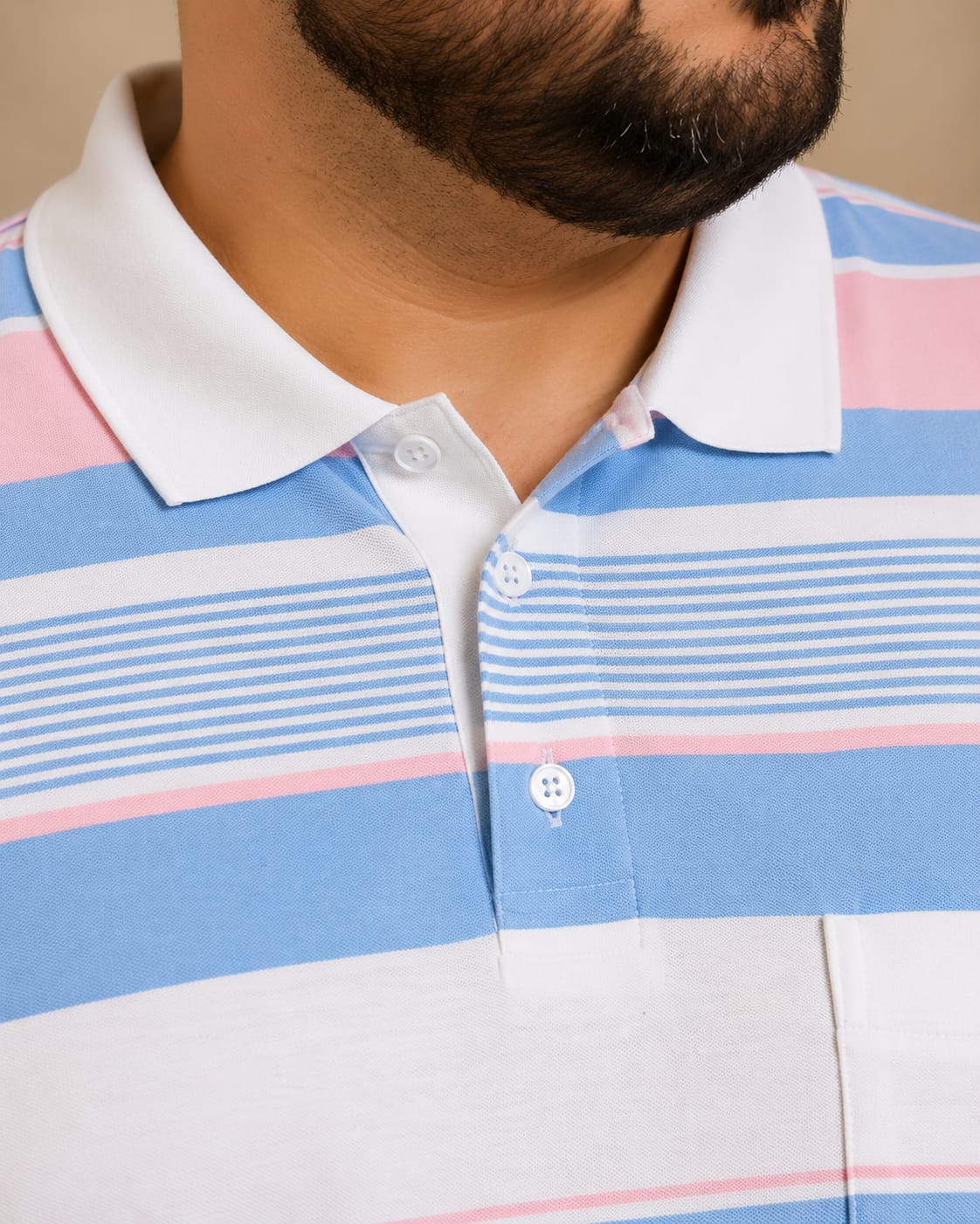 Austivo Men's Pocket  Polo Neck T-shirt