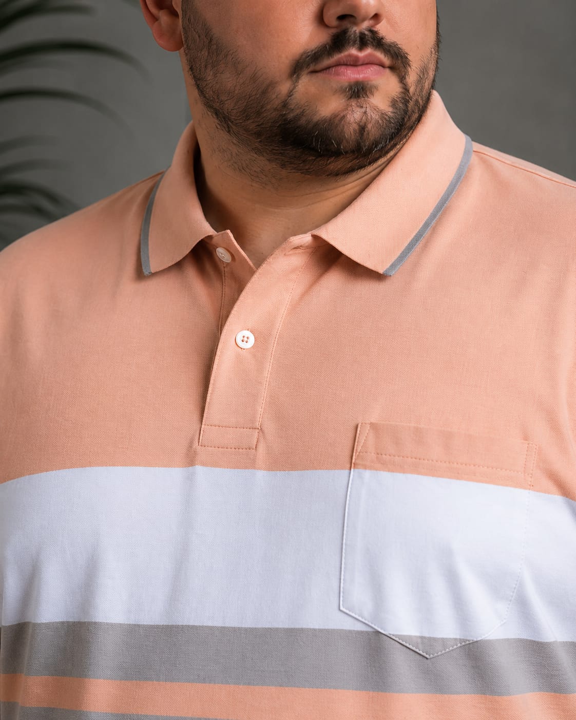 Men’s Plus Size Pocket Polo T-Shirt