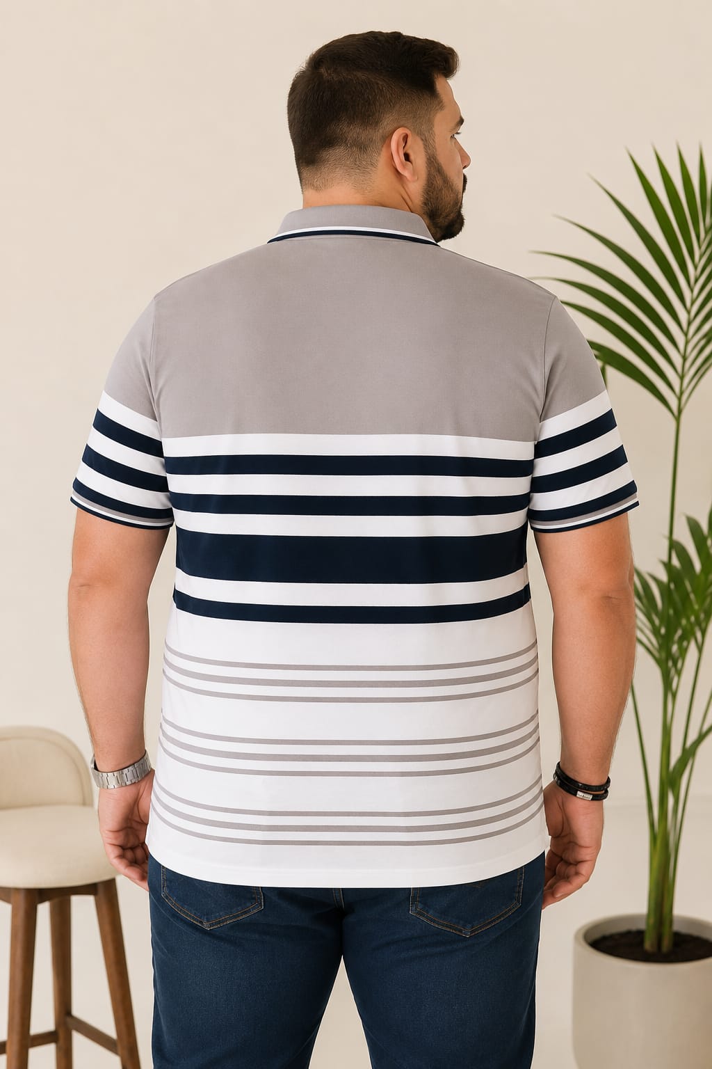 Men’s Plus Size Pocket Polo T-Shirt