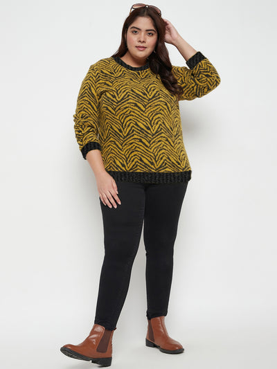Austivo Women Colour Block High Neck Cardigan
