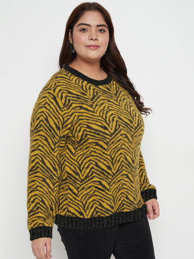 Austivo Women Colour Block High Neck Cardigan