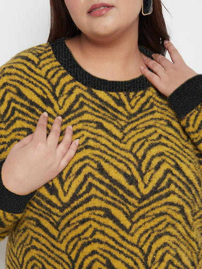 Austivo Women Colour Block High Neck Cardigan