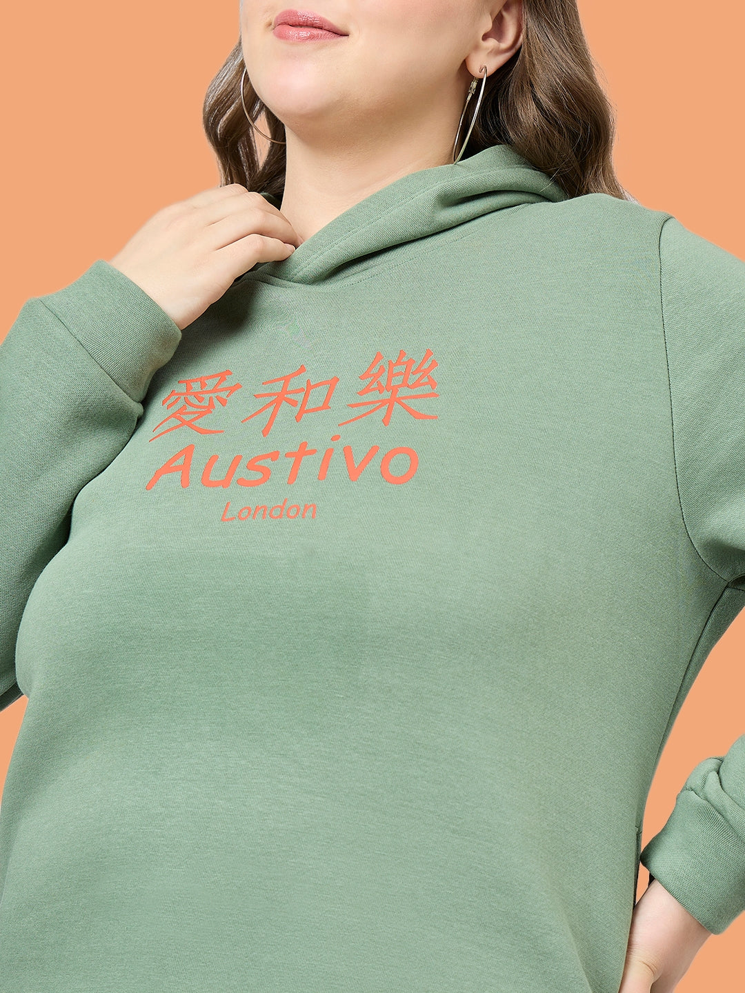 Austivo Women Solid Sweatshirt