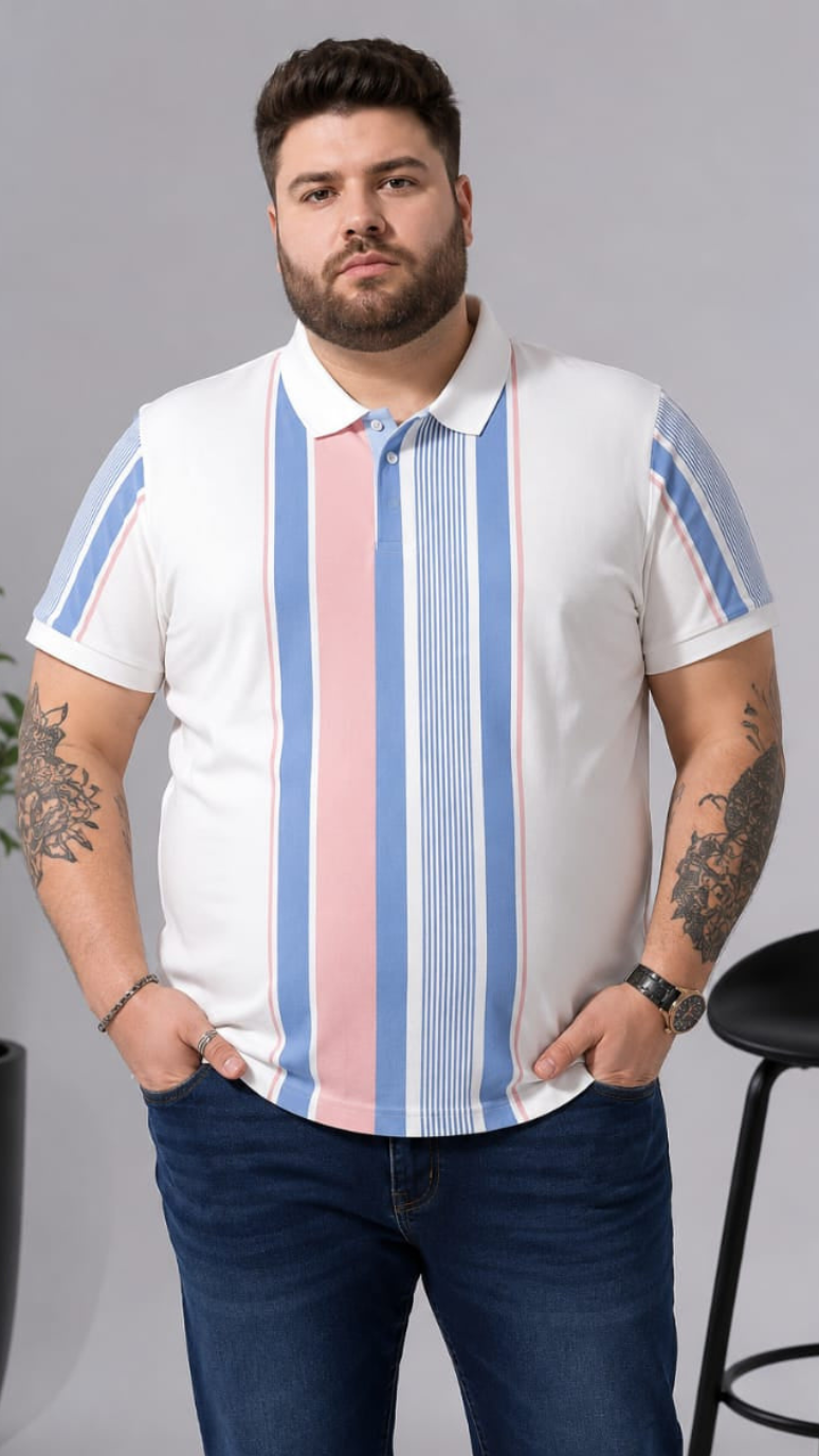 Austivo Men's Polo Neck T-shirt