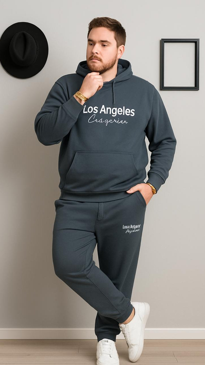 Austivo Plus Size Men's Co-ord Set