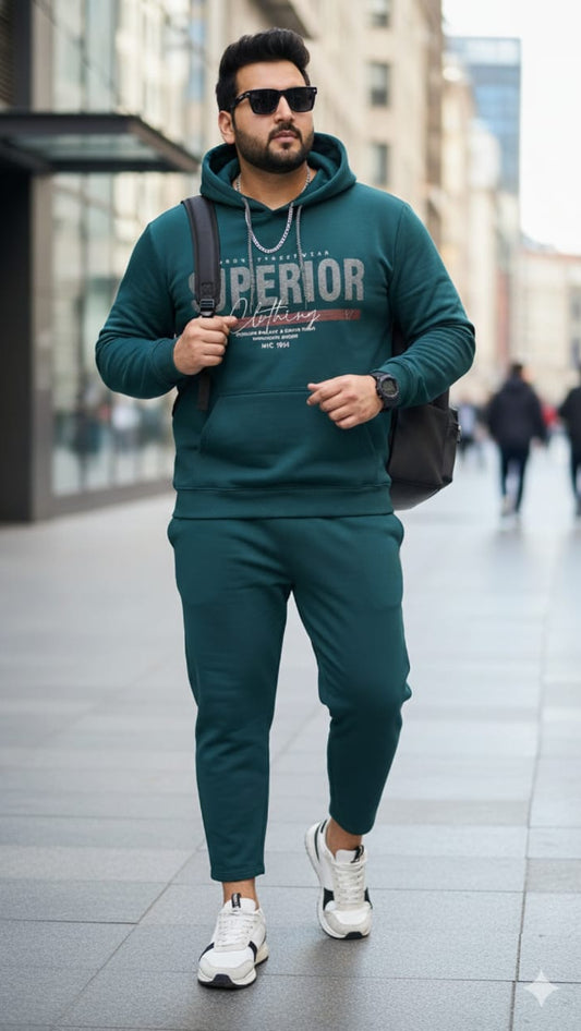 Austivo Plus Size Men's Co-ord Set