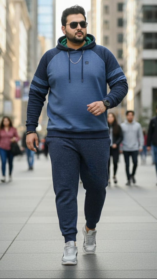 Austivo Plus Size Men's Co-ord Set