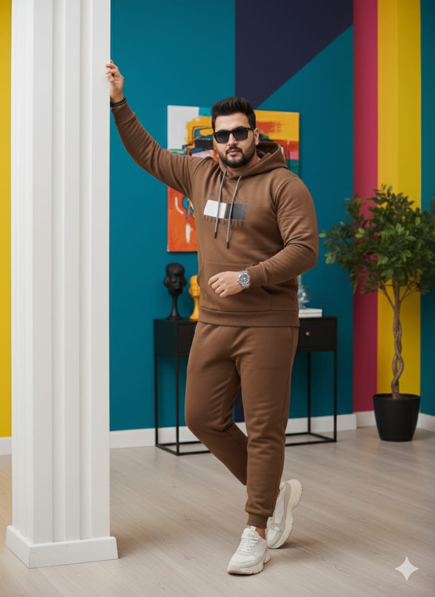 Austivo Plus Size Men's Co-ord Set