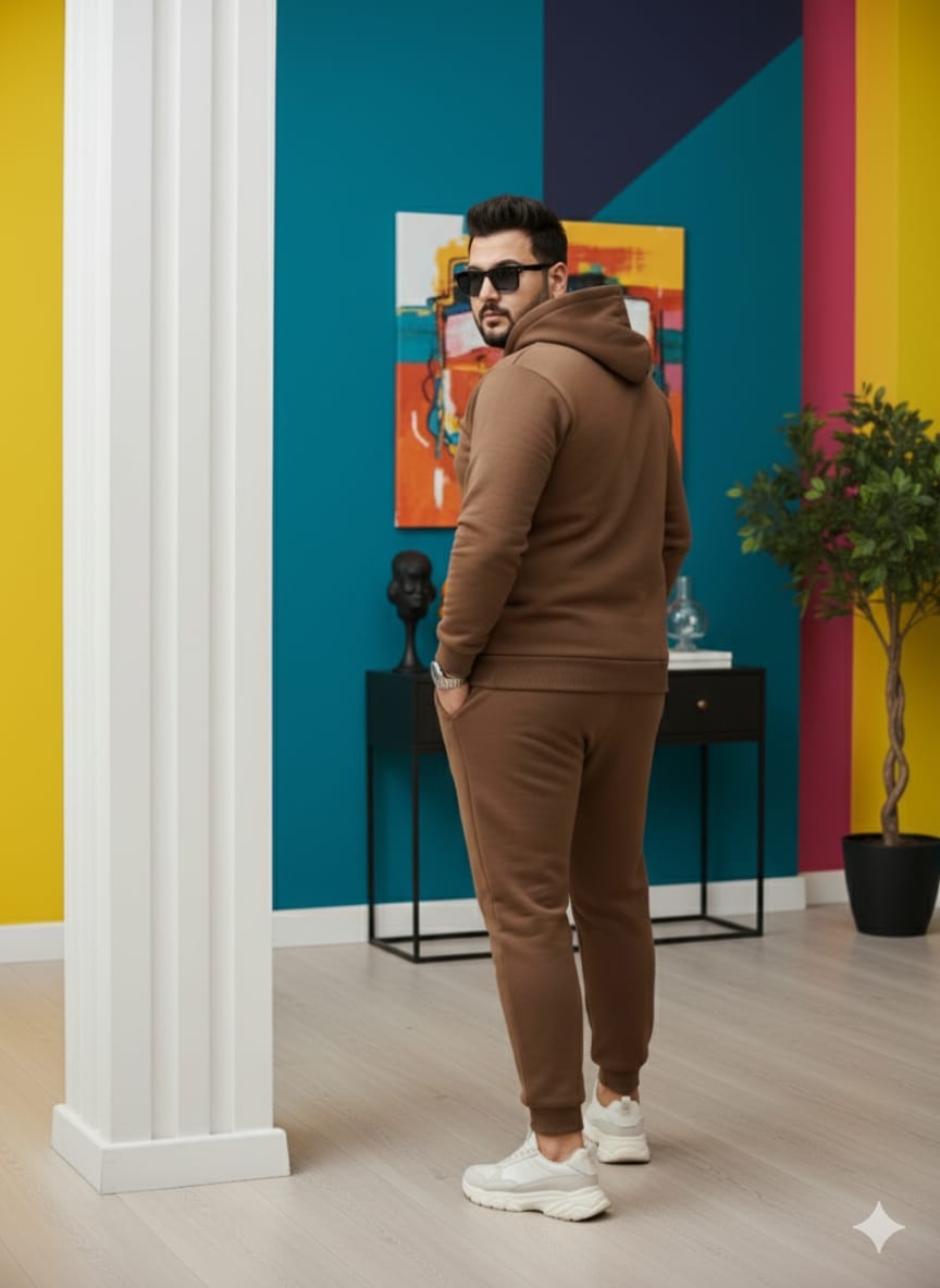 Austivo Plus Size Men's Co-ord Set