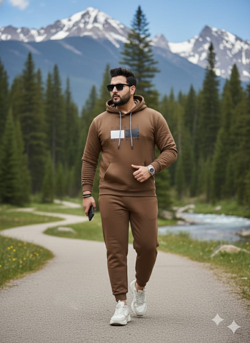 Austivo Plus Size Men's Co-ord Set