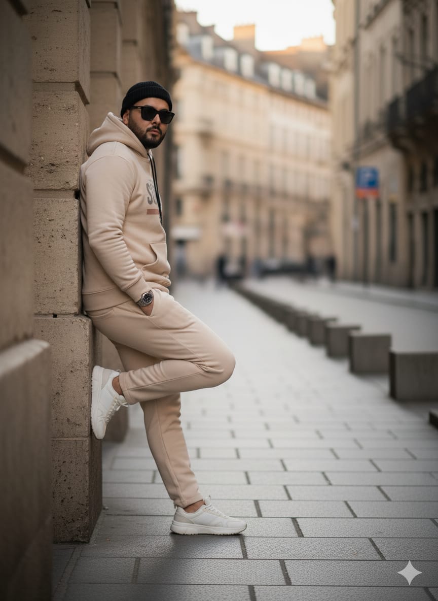 Austivo Plus Size Men's Co-ord Set