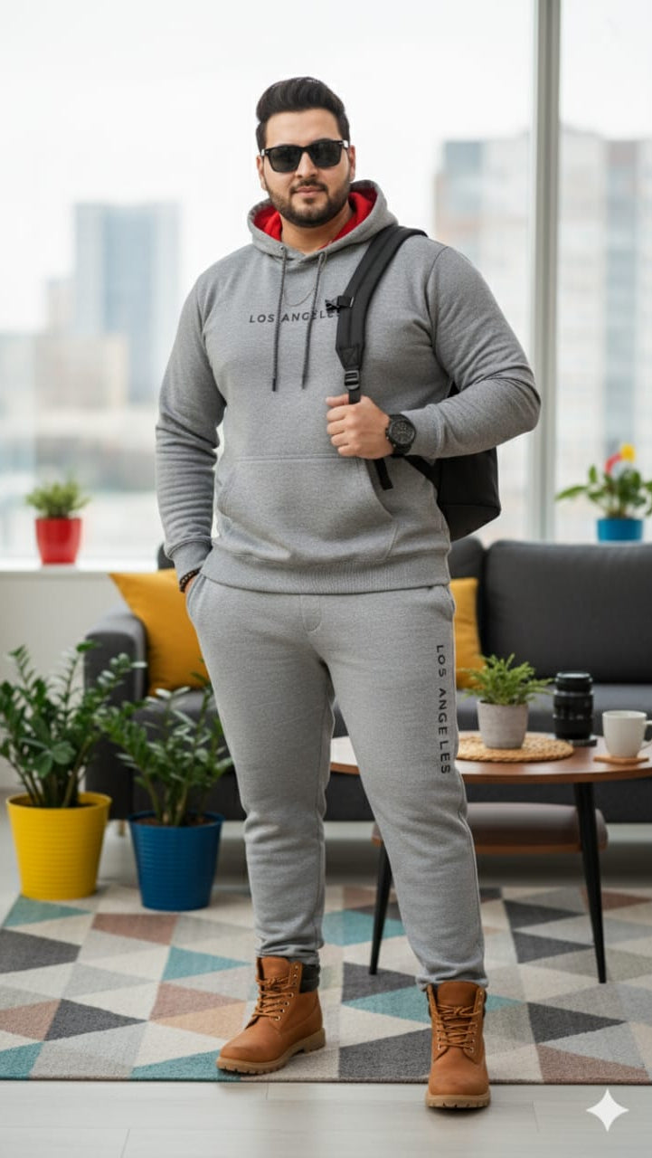 Austivo Plus Size Men's Co-ord Set