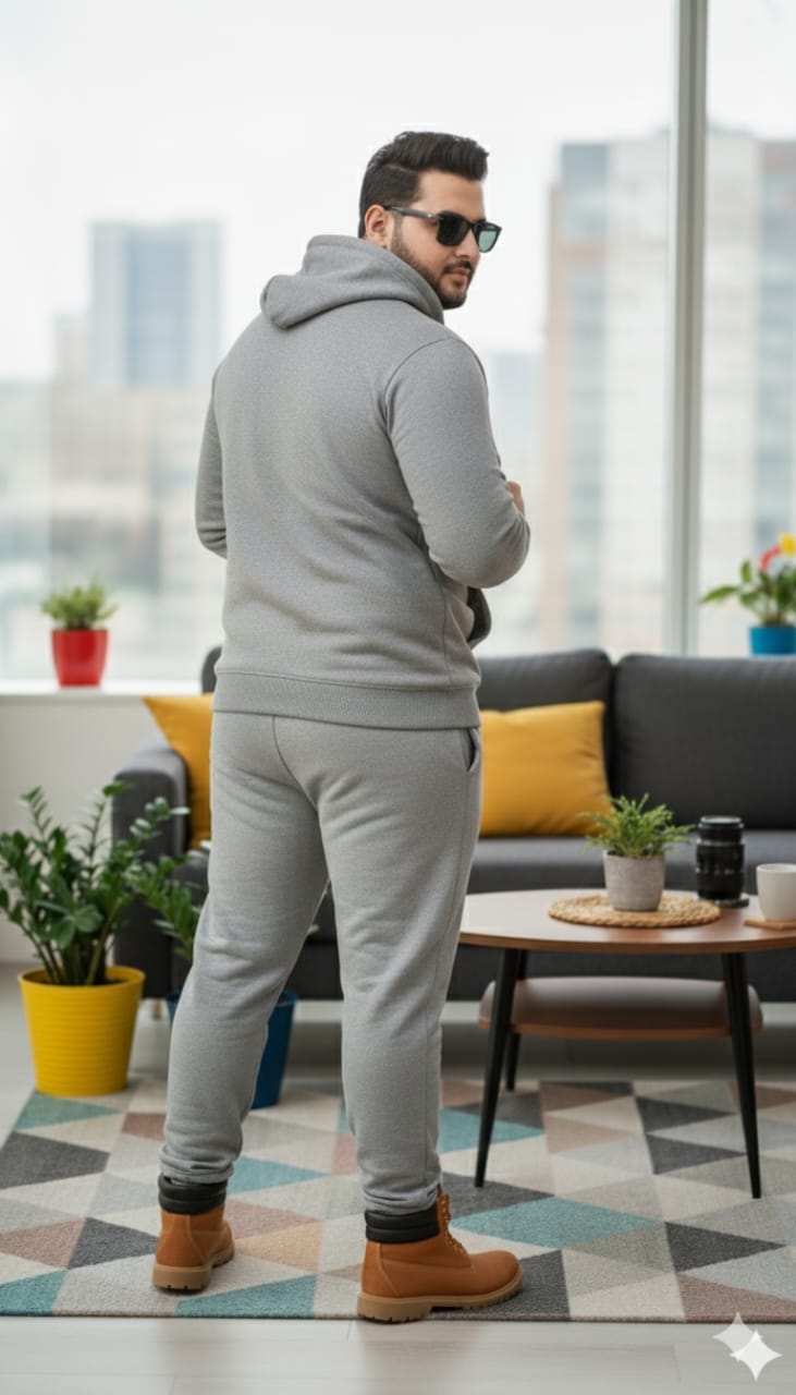 Austivo Plus Size Men's Co-ord Set