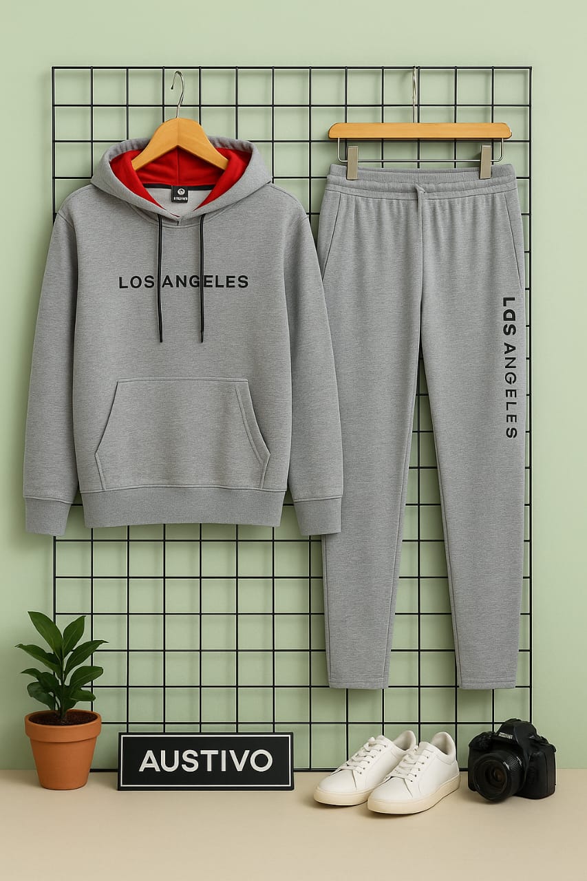 Austivo Plus Size Men's Co-ord Set