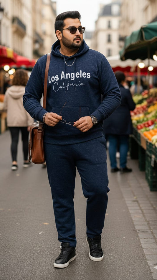 Austivo Plus Size Men's Co-ord Set