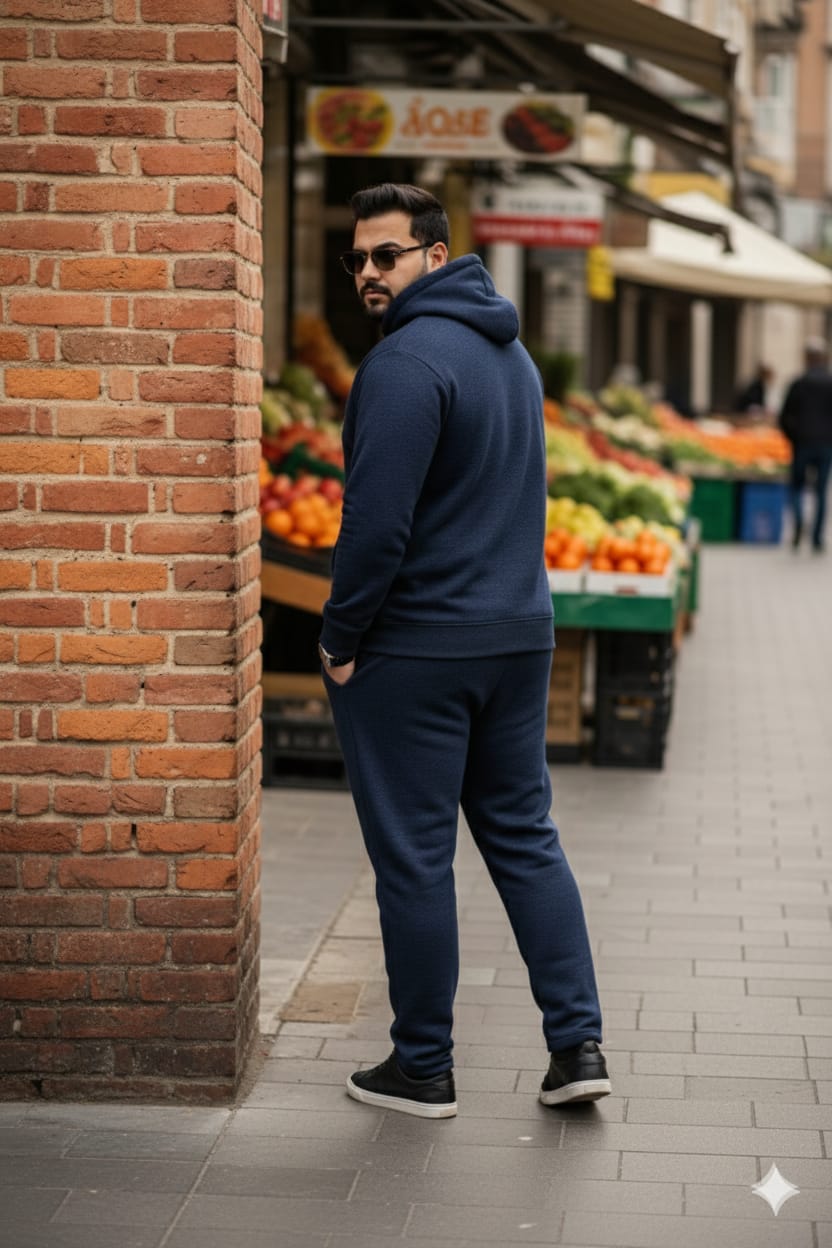 Austivo Plus Size Men's Co-ord Set