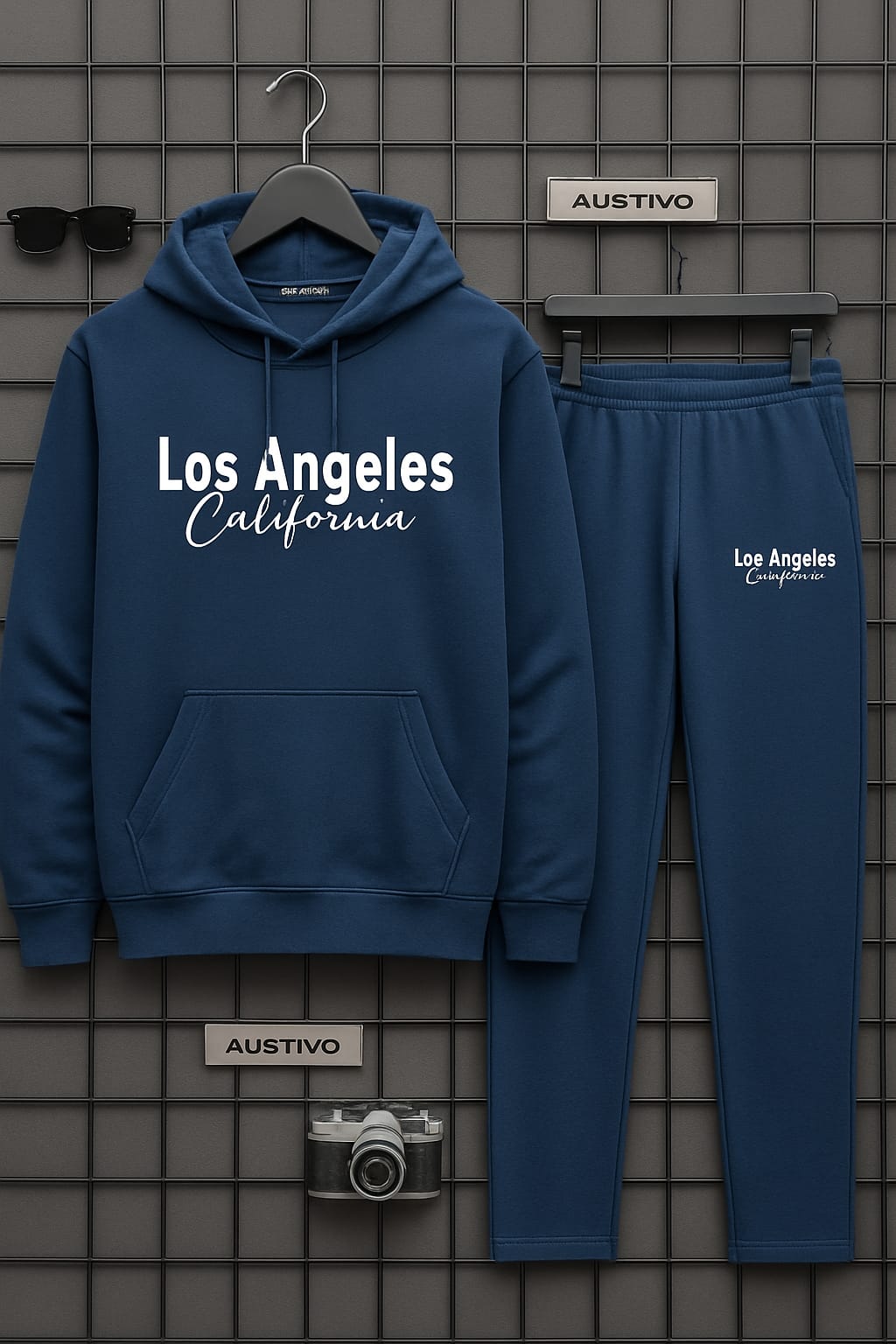 Austivo Plus Size Men's Co-ord Set