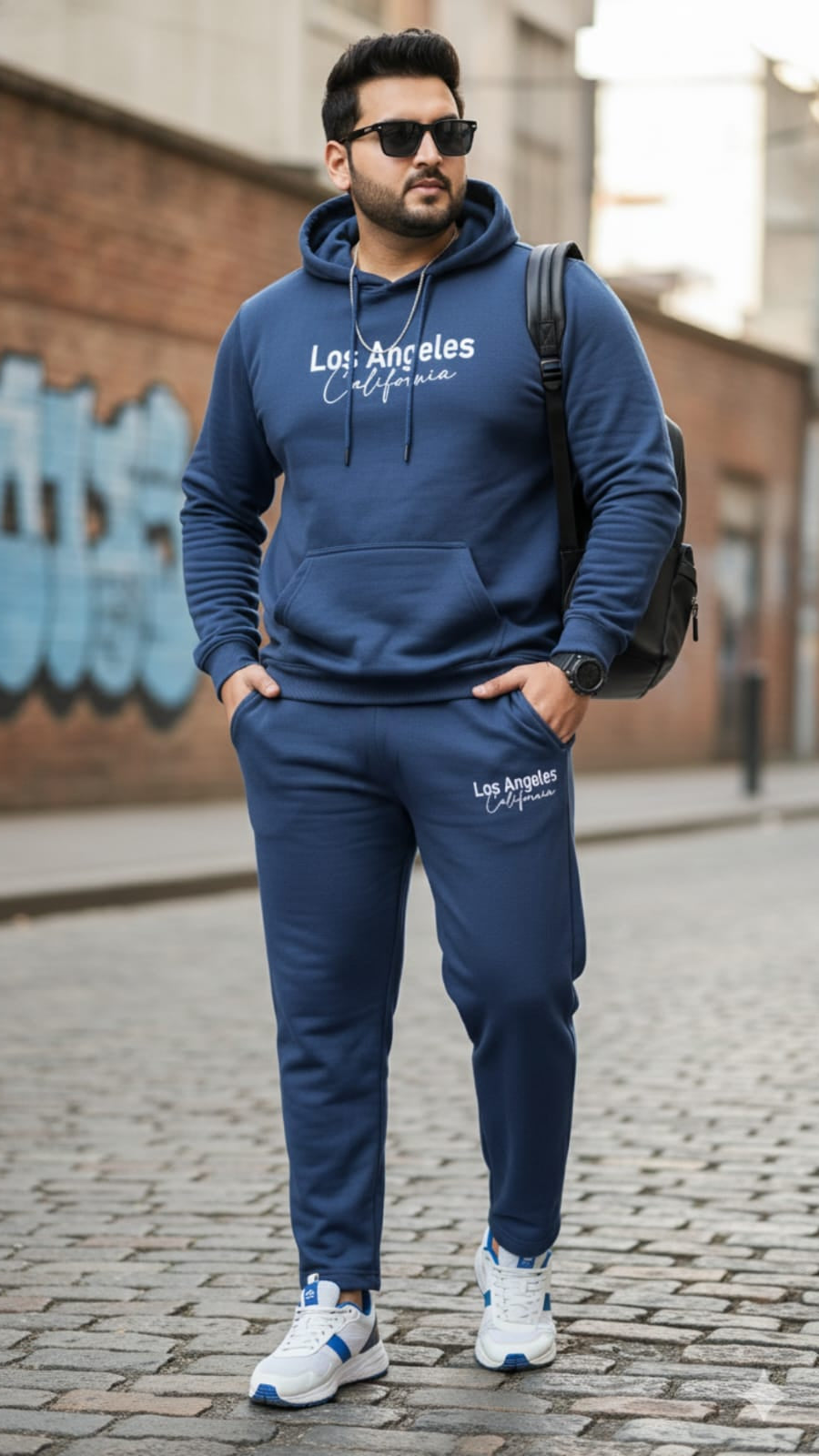 Austivo Plus Size Men's Co-ord Set