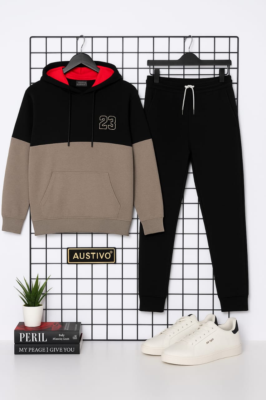 Austivo Plus Size Men's Co-ord Set