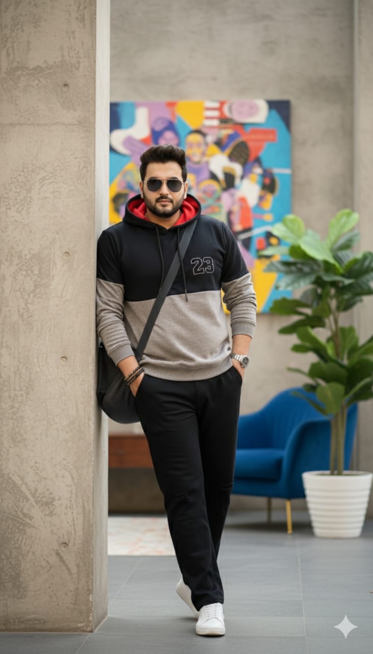 Austivo Plus Size Men's Co-ord Set