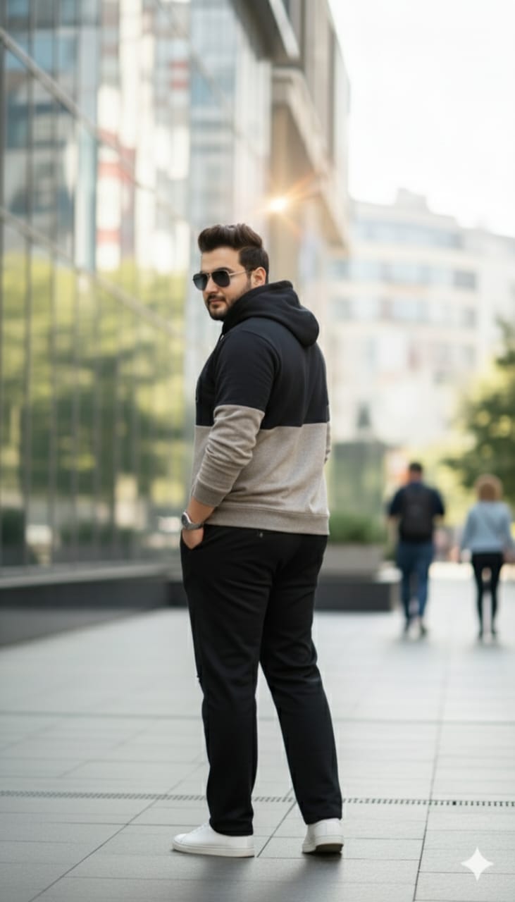 Austivo Plus Size Men's Co-ord Set