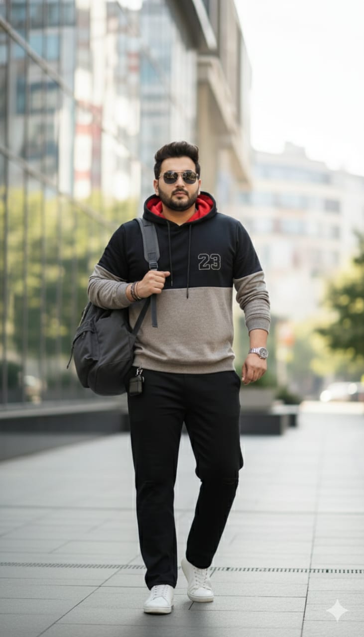 Austivo Plus Size Men's Co-ord Set