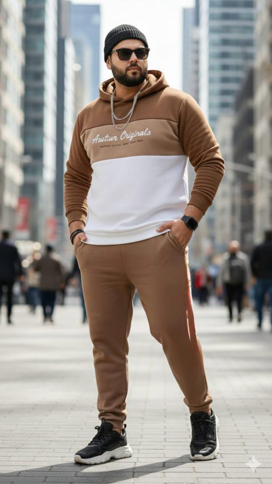 Austivo Plus Size Men's Co-ord Set