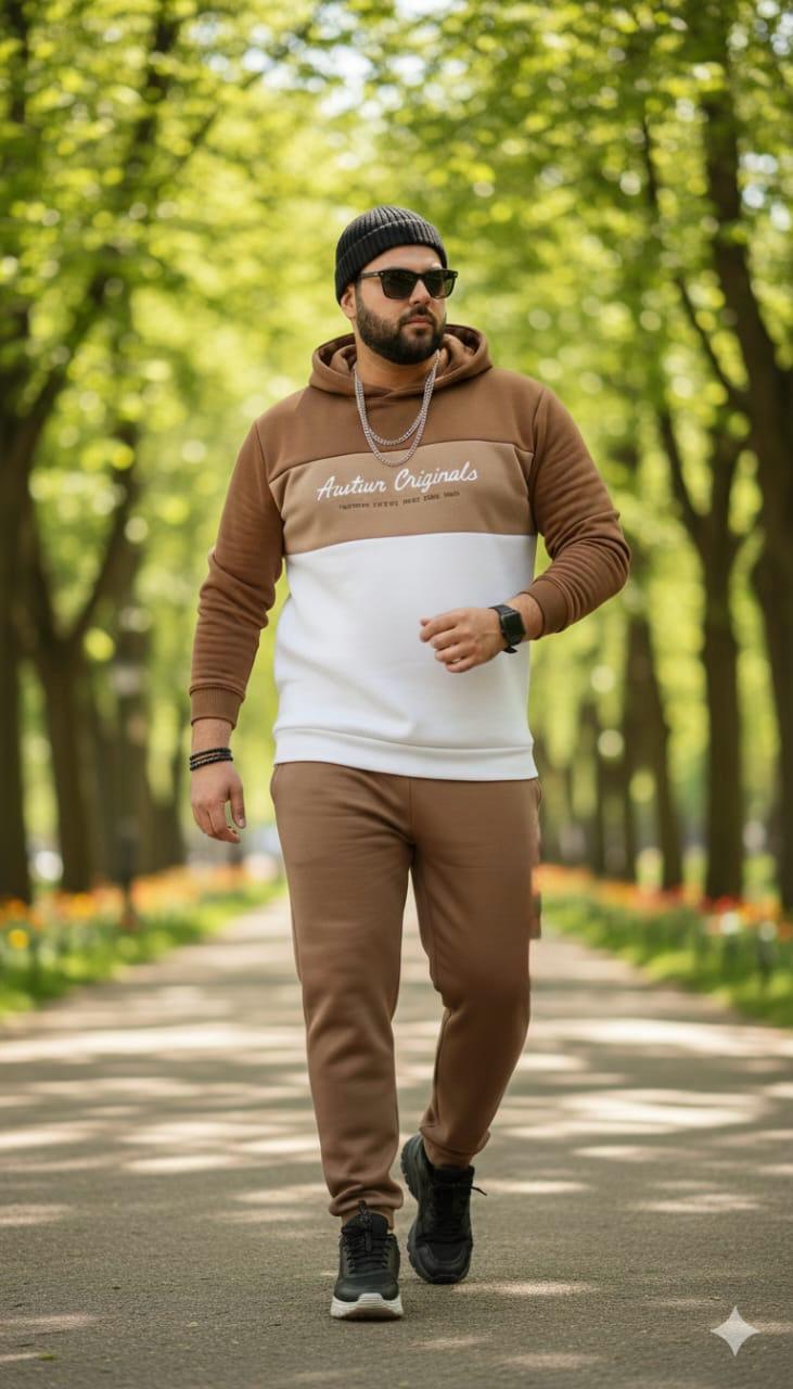 Austivo Plus Size Men's Co-ord Set