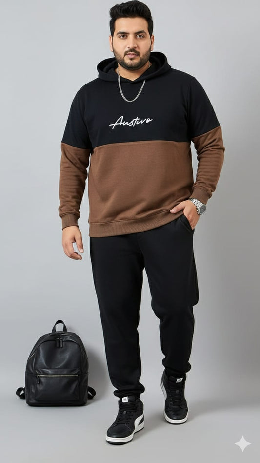 Austivo Plus Size Men's Co-ord Set