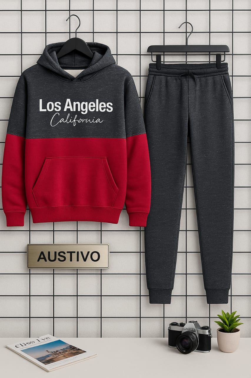 Austivo Plus Size Men's Co-ord Set