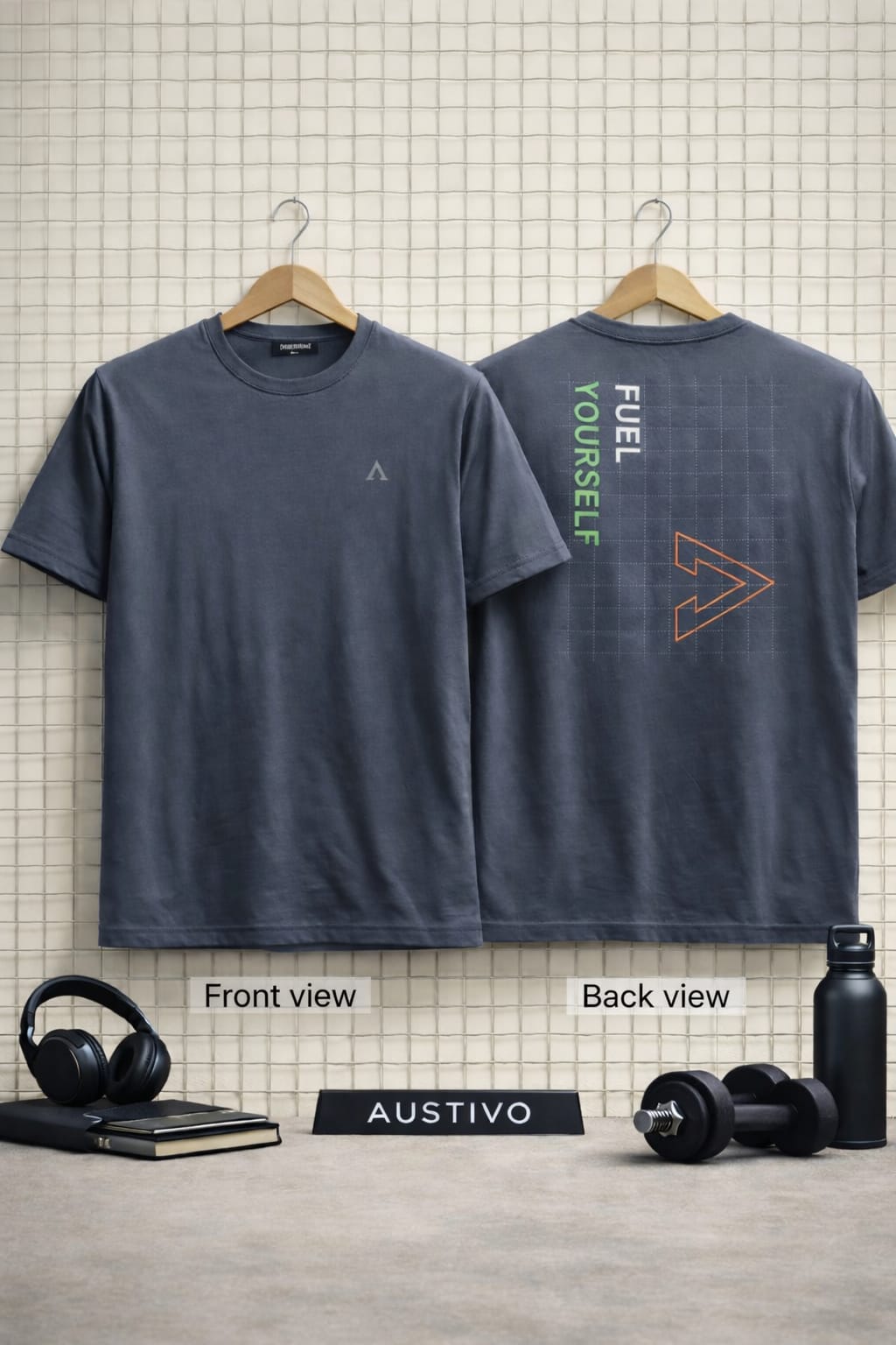 Austivo Men's Active Wear  T-shirt