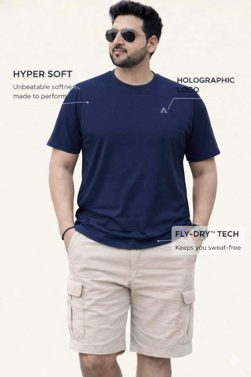 Austivo Men's Active Wear  T-shirt