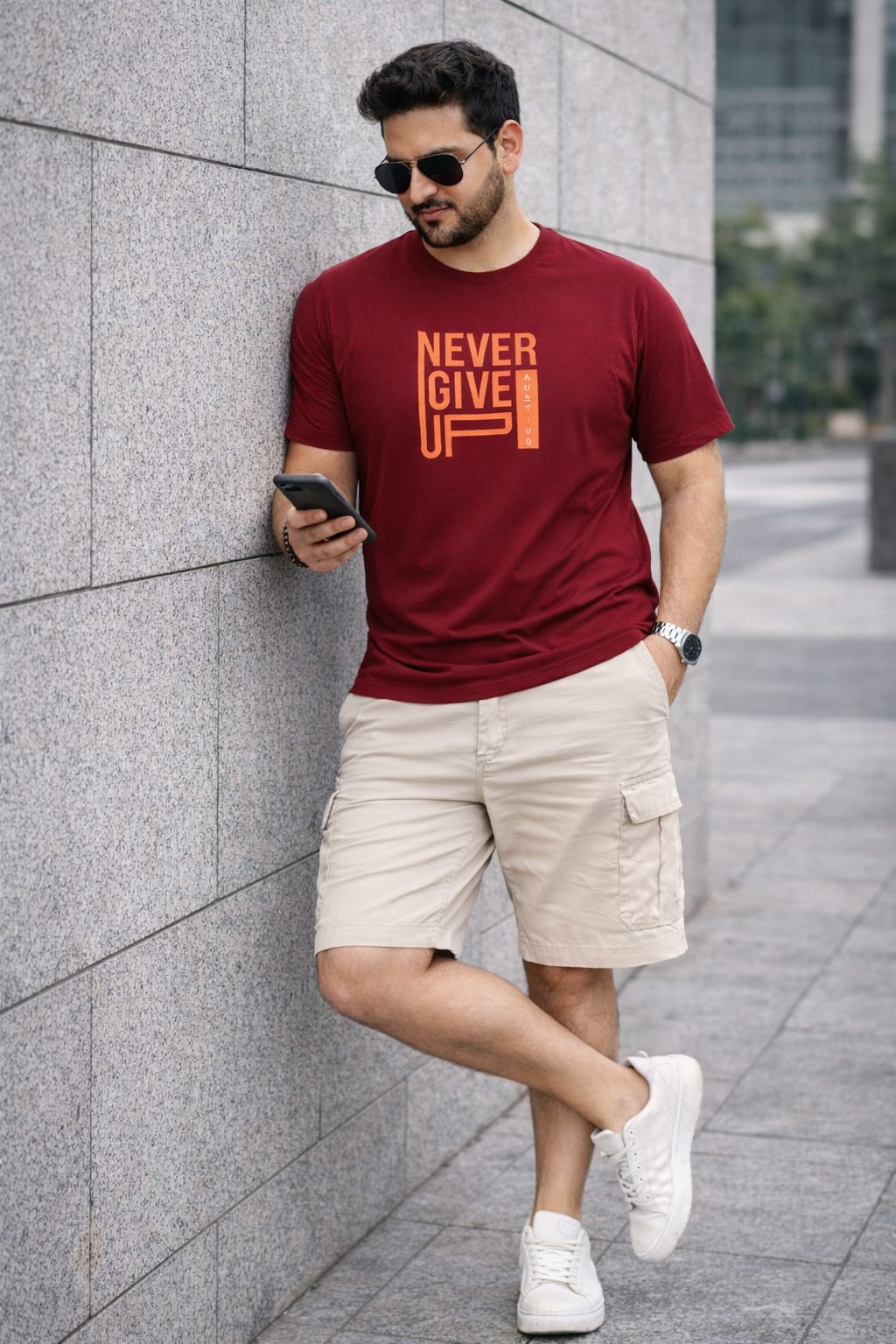 Austivo Men's Active Wear  T-shirt