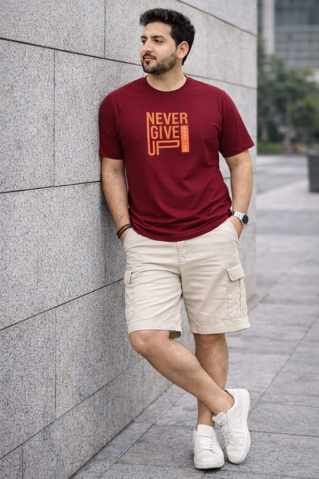 Austivo Men's Active Wear  T-shirt