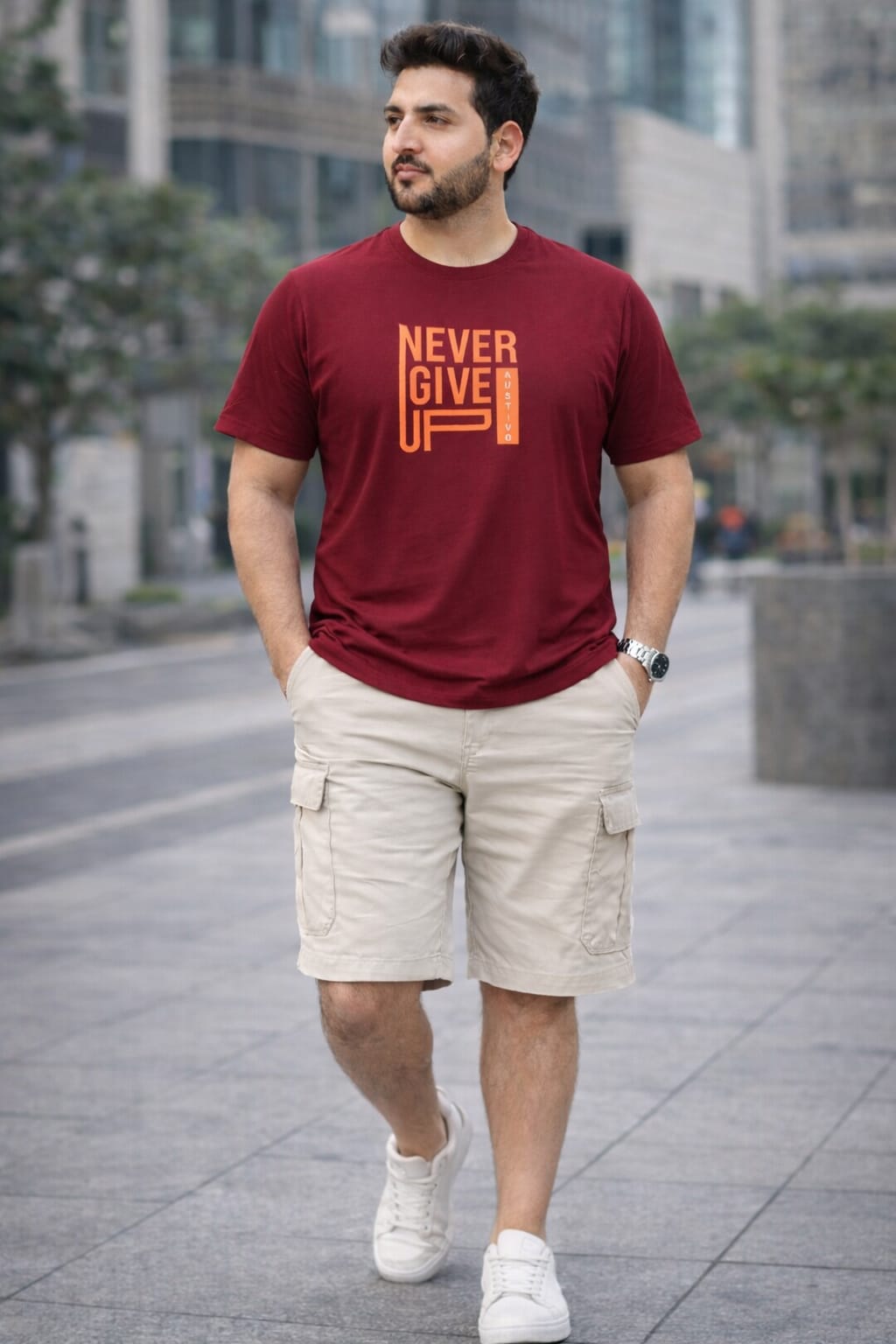 Austivo Men's Active Wear  T-shirt